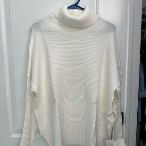 Chic Cream Turtleneck Sweater